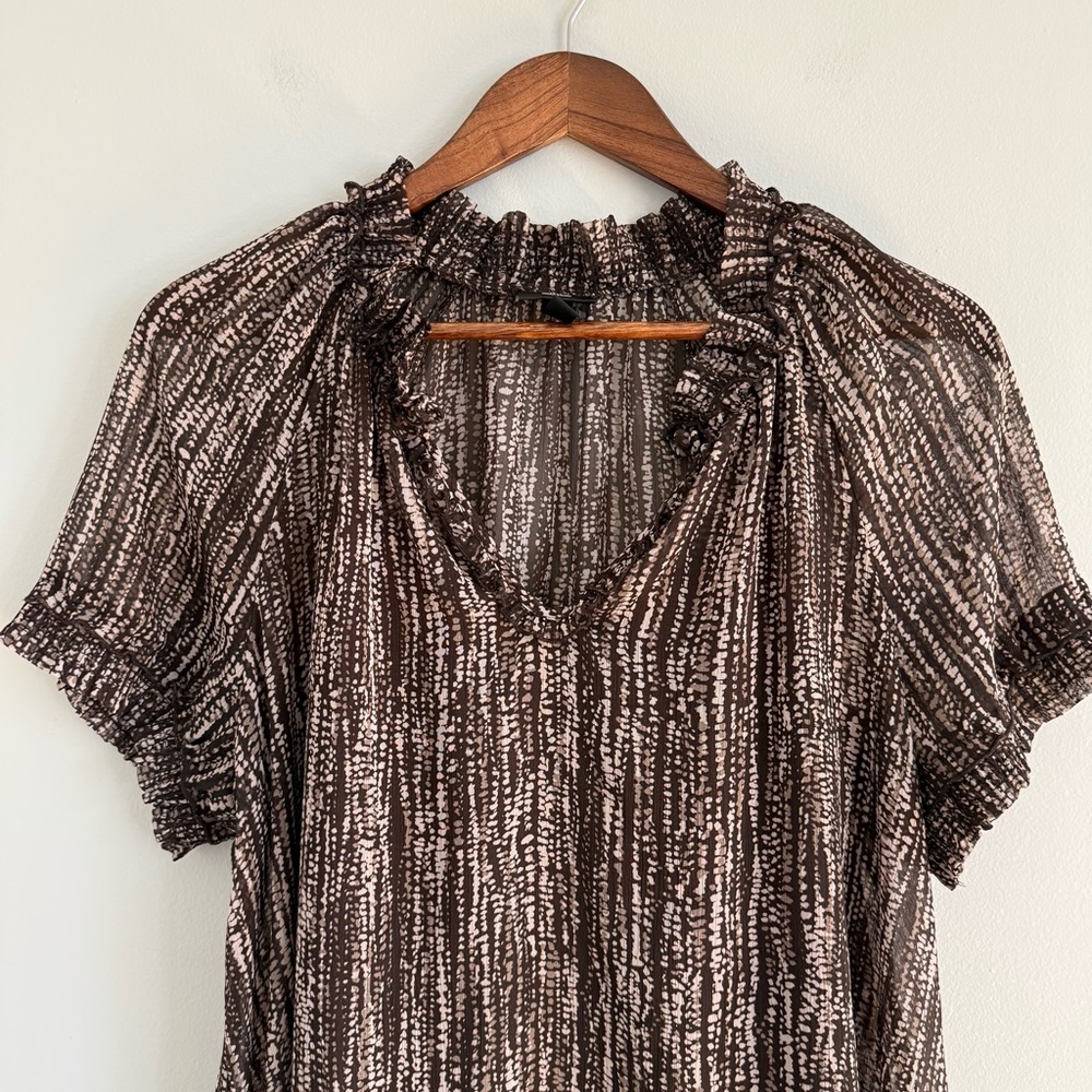 Massimo Brown Patterned Mini Dress - Picture 5 of 9